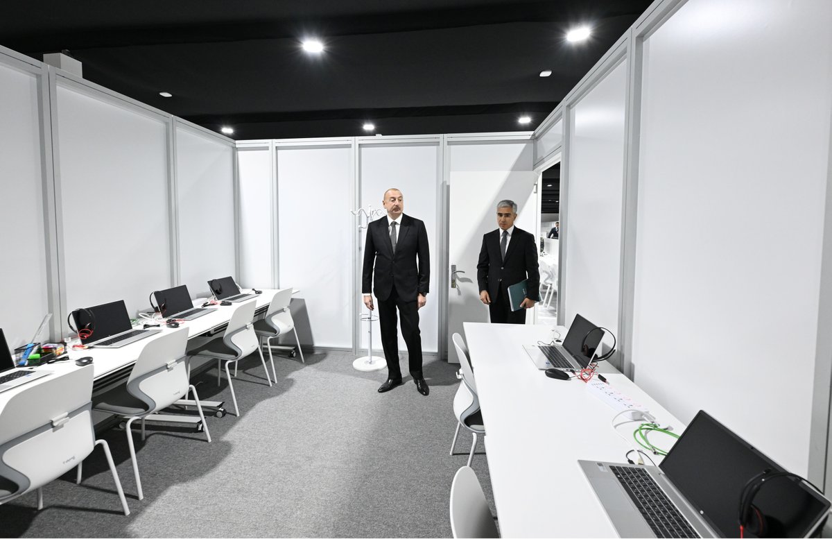 presidentaz's tweet photo. President Ilham Aliyev reviewed ongoing preparations for COP29 at Olympic Stadium.

https://t.co/HQwNrrImT8

#COP29 #COP29Azerbaijan https://t.co/LvbXP2llgY