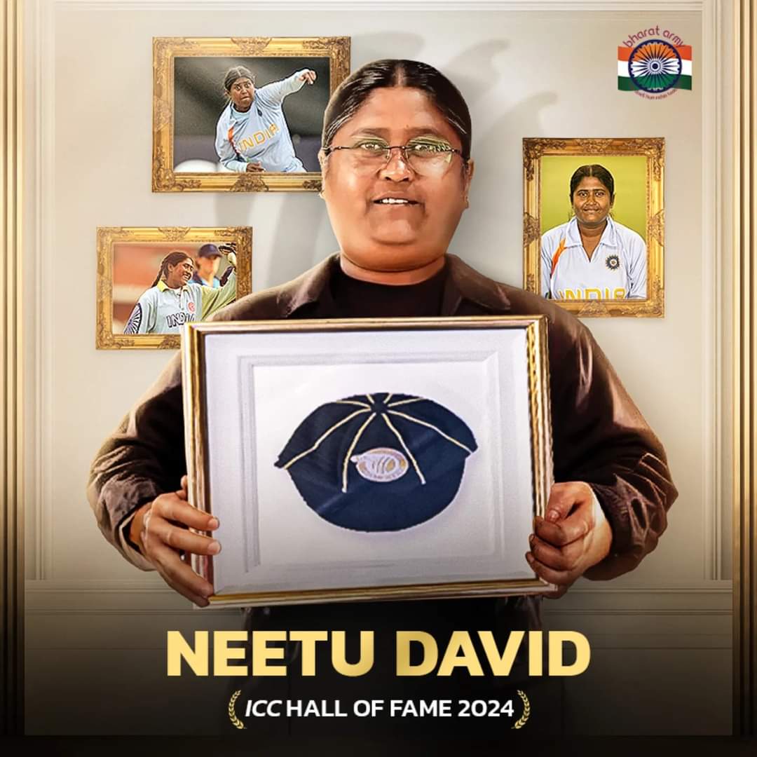 MrDiddiMK's tweet image. #NeetuDavid @ICC Hall Of Fame 2024
