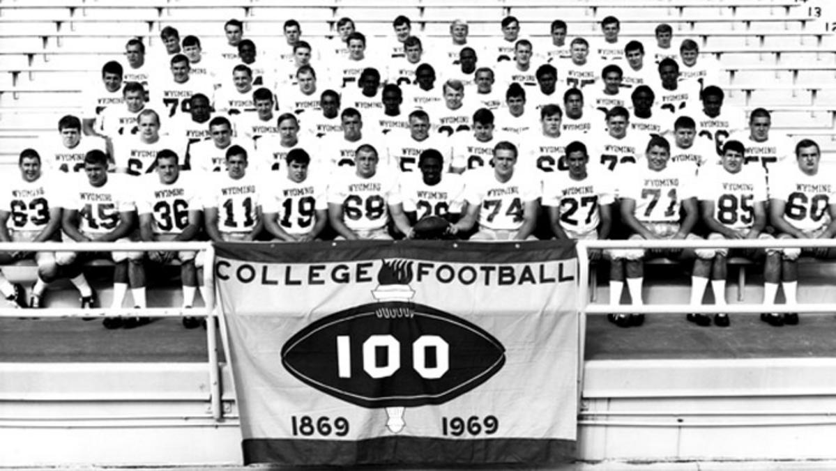 Today in higher education &amp; collegiate athletic history 14 Black football players at the University of Wyoming were dismissed after their coach learned of their intention  to wear black armbands as a protest against racism during an upcoming game against Brigham Young University.