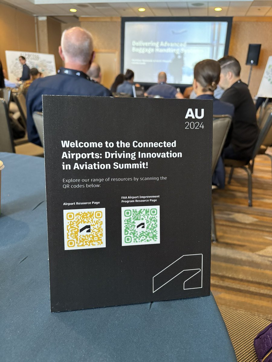 SierraHotel_'s tweet photo. #AU2024 Day 3 including a morning session of Connected Airports &amp; driving innovation ✈️ @autodesku https://t.co/6c6v3bucdV
