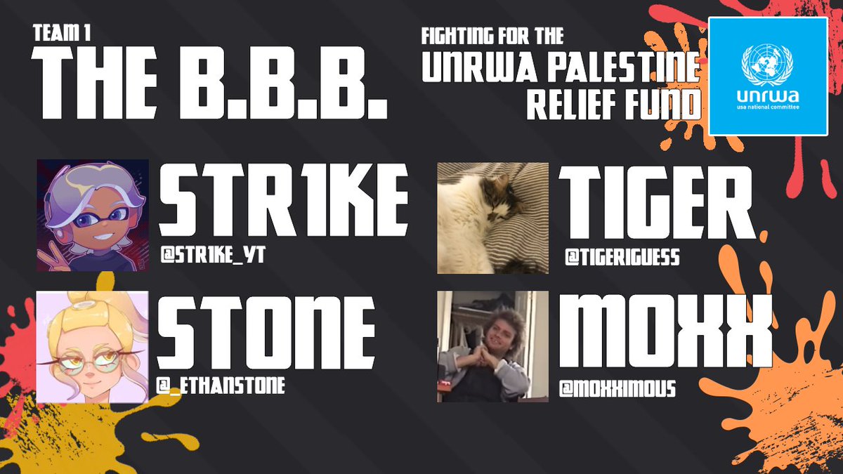 Just 9 days away from the Inksane Invitational 2024, and we're proud to announce our teams competing in the event!

To start us off, we have The B.B.B. , consisting of @st1ke_yt, <a href="/_EthanStone/">Check Bio</a>, <a href="/TigerIguess/">Tiger sort of</a>, and <a href="/moxximous/">moxx</a>!

Their fighting to support <a href="/UNRWA/">UNRWA</a>'s Palestine relief fund