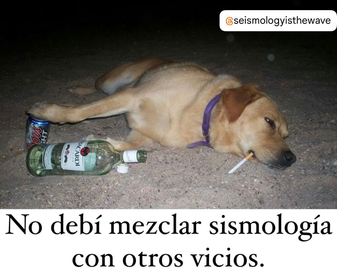 Algunos años después de haber iniciado los estudios de posgrado. XD, no se crean y escojan los vicios buenos XD.

#SeismologyIsTheWave
#LaSismologíaEsLaOnda