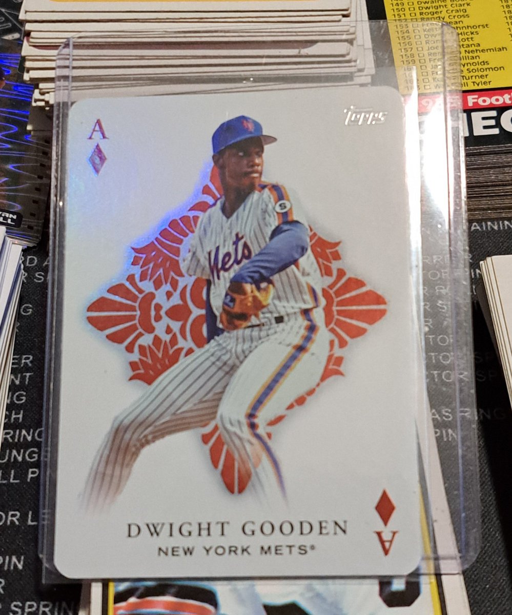 ifplog's tweet image. Shoutout to @tresamigos858 for the Gooden aces card from his #stacksale. Much appreciated as always! #thehobby