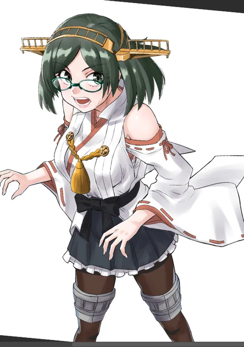 毎日原稿のノルマ以外の時間でイラスト描いて一ヶ月の成果練習が不足してる部分もよくわかる・・・霧島改二丙#艦これ 