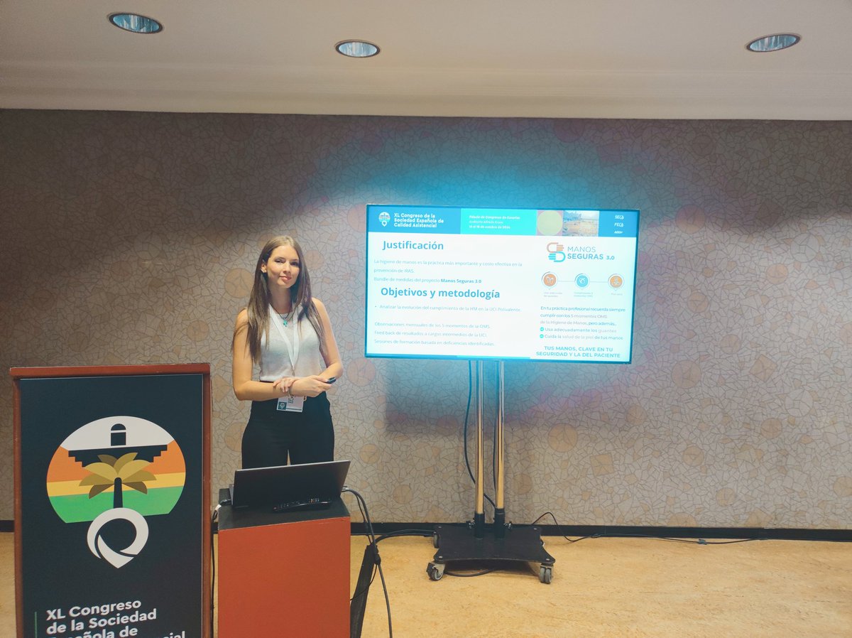 <a href="/inmagfa/">Inmagfa</a> de M.Preventiva del <a href="/clinicogranada/">Hospital Universitario Clínico San Cecilio</a> presenta los resultados de implantación de <a href="/manosseguras/">Manos Seguras 3.0</a> en UCI en #XLCongresoSECA
👉🏼App para verificar el cumplimiento del bundle de medidas para ⏬IRAS
👉🏼Avance en IA para mejorar la seguridad paciente
👉🏼Manos seguras 3.0 💪🏼