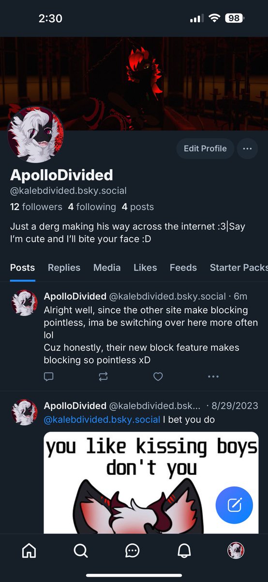 KalebDivided's tweet image. For anyone that cares, I’ll be on both apps :p