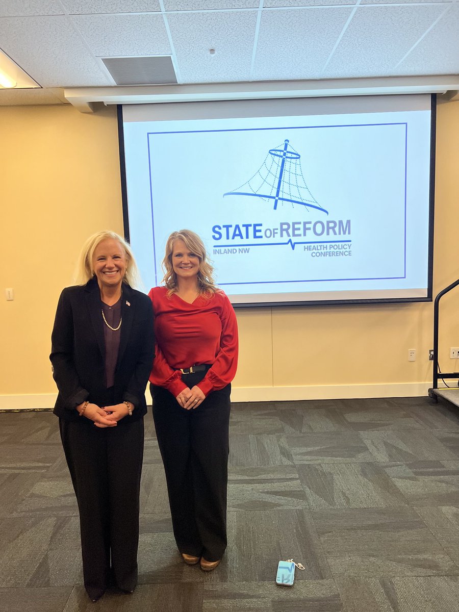 Great to run into Rep. Maycumber here in Spokane at the State of Reform health policy conference. Addressing health care challenges is a critical priority. #waleg ⁦<a href="/JacquelinMaycum/">Jacquelin Maycumber</a>⁩