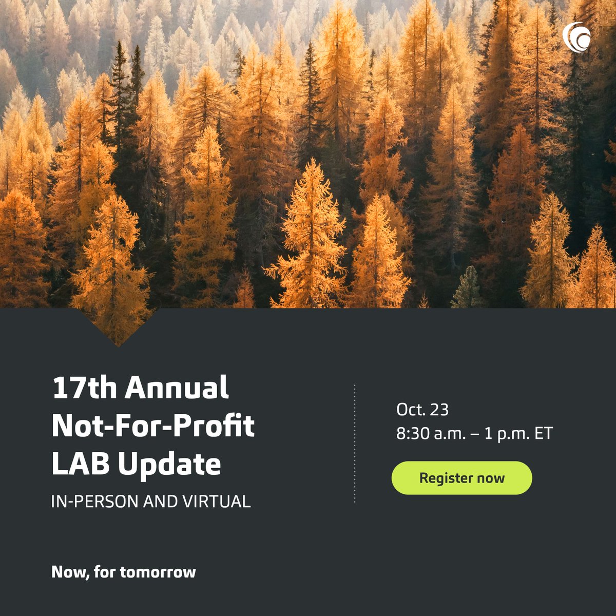 Join Baker Tilly in partnership with @BLGLaw and <a href="/RBC/">RBC</a> for the 17th Annual Not-for-Profit LAB (Legal, Accounting, Banking) Update. Admission is free. 

Register here: ow.ly/n8oK50TNTSg

#BakerTilly #Ottawa #Event