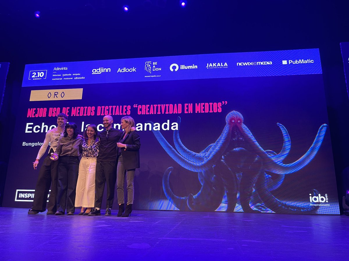 🥇 El oro en la categoría Mejor Uso de los Medios Digitales- Creatividad en Medios va para “Echo da la campanada” de Bungalow25 para Disney+ (<a href="/DisneyPlusES/">Disney+ España</a> ) 

#Inspirational24 <a href="/IAB_Spain/">IAB Spain</a>