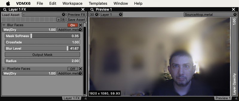 VIDVOX's tweet photo. The Blur Faces and Pixelate Faces effects can be used to obscure faces, or flipped around to hide the background. https://t.co/8Z4dYIU0lD