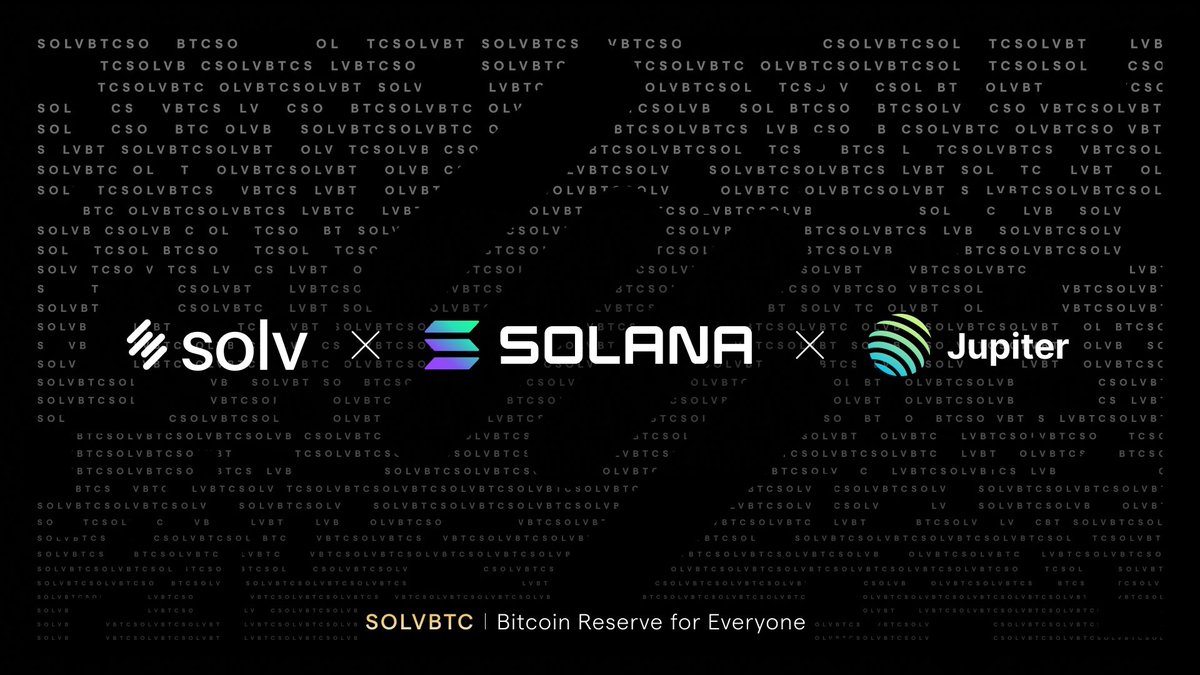 SolanaFloor's tweet photo. 🚨 NEW: @SolvProtocol launches SolvBTC.JUP, a liquid staking token, allowing #Bitcoin holders to earn BTC yield on @solana's DeFi network. https://t.co/D3L4Ih6wtL