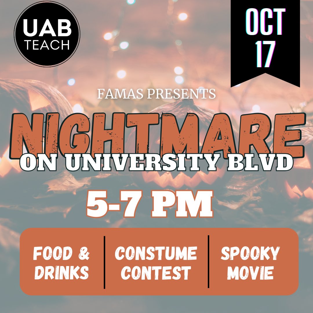 Muhahaha Beware there is a Nightmare on University Blvd! TONIGHT! 

1….2….We’re Expecting You! 👻