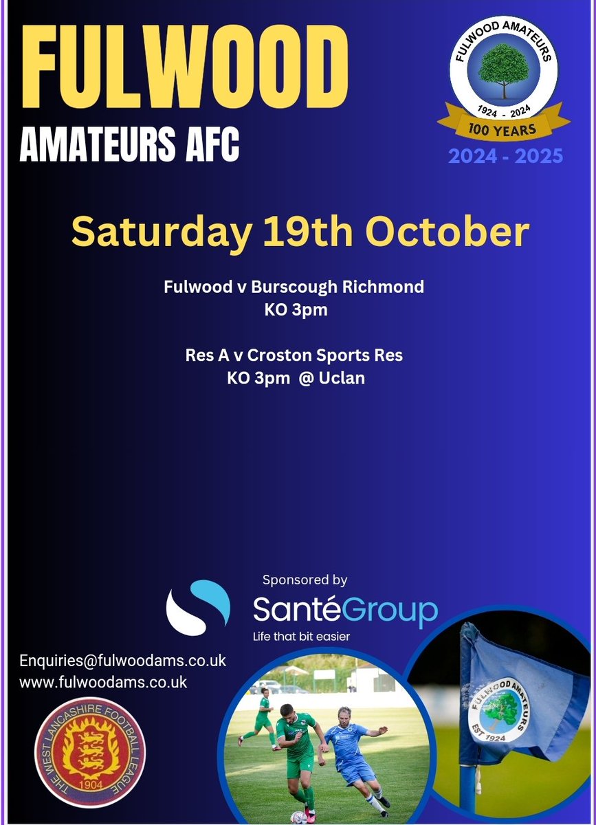 Saturdays fixtures