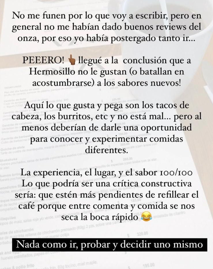 chefjuanangel's tweet photo. Hoy, que cumplimos 9 meses de #Onza recibimos uno de los mensajes que nos llenan más el ❤️ 
Comer es igual que leer, estudiar, viajar, conocer gente… comer te abre la puerta a nuevas sensaciones involucrando todos los sentidos, esa es la magia… https://t.co/iGnVfY6XIp