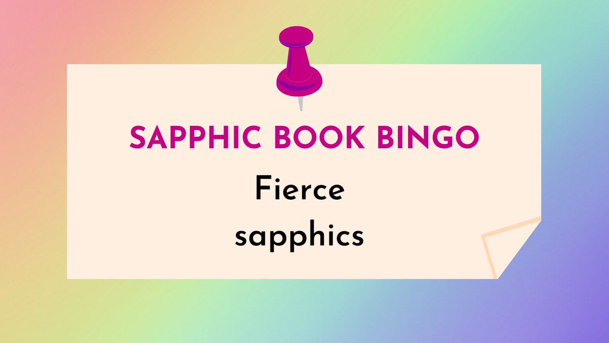 This week's Sapphic Book Bingo post features fierce sapphics--characters who are in danger, going on an adventure, solving a crime, or just being their fierce selves!

Check out the 15 recommended books on my website: jae-fiction.com/fierce-sapphic…

#SapphicBooks