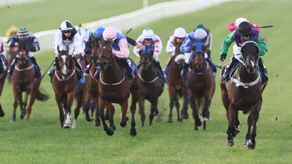 Purring Along takes the final race of the day, ‘ The <a href="/ABE_Dubai/">Al Basti Equiworld Dubai</a> Handicap’ under <a href="/waynemlordan/">Wayne Lordan</a> for trainer Aidan Melia. ✨👏

Congratulations to all connections.🏆