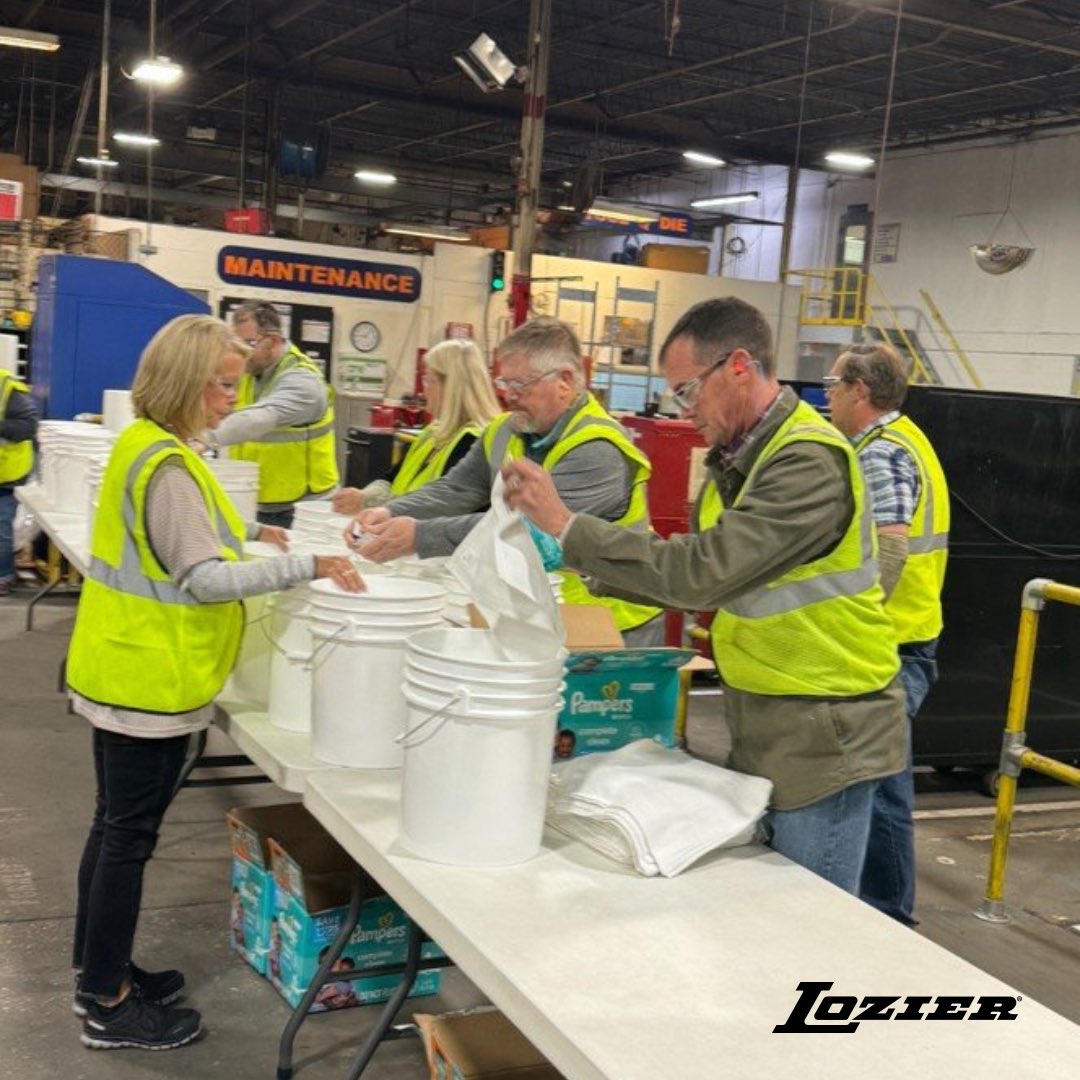 Scottsboro team lends help to hurricane victims, prepares 120 hygiene kits! Read the full story: lozier.com/lozier-hurrica…