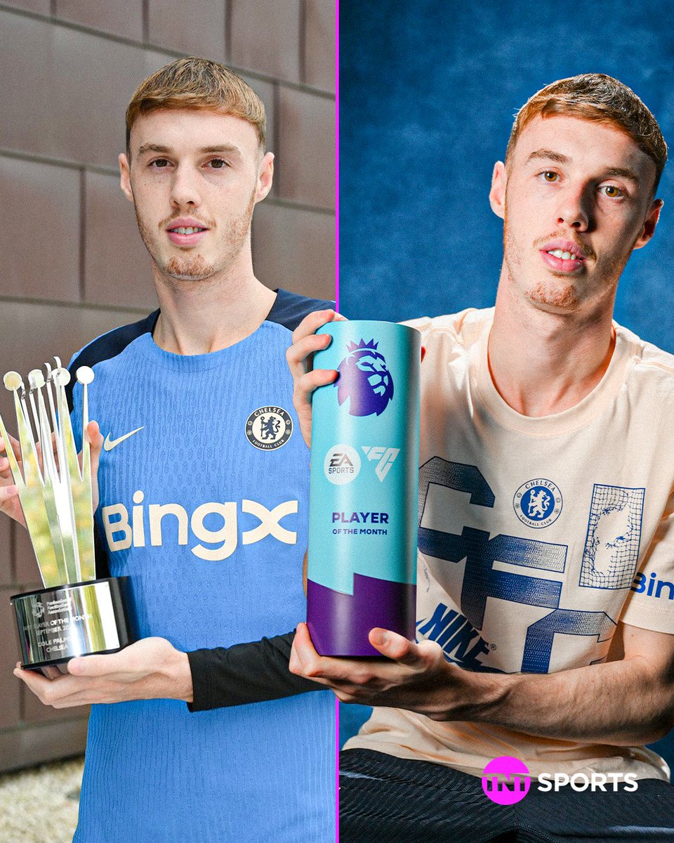 footballontnt's tweet image. Cole Palmer has won both Premier League Player of the Month and the PFA Fans' Player of the Month 🏆🏆

He registered 5 goals and 1 assist in 4 Premier League matches to claim the awards 😮‍💨