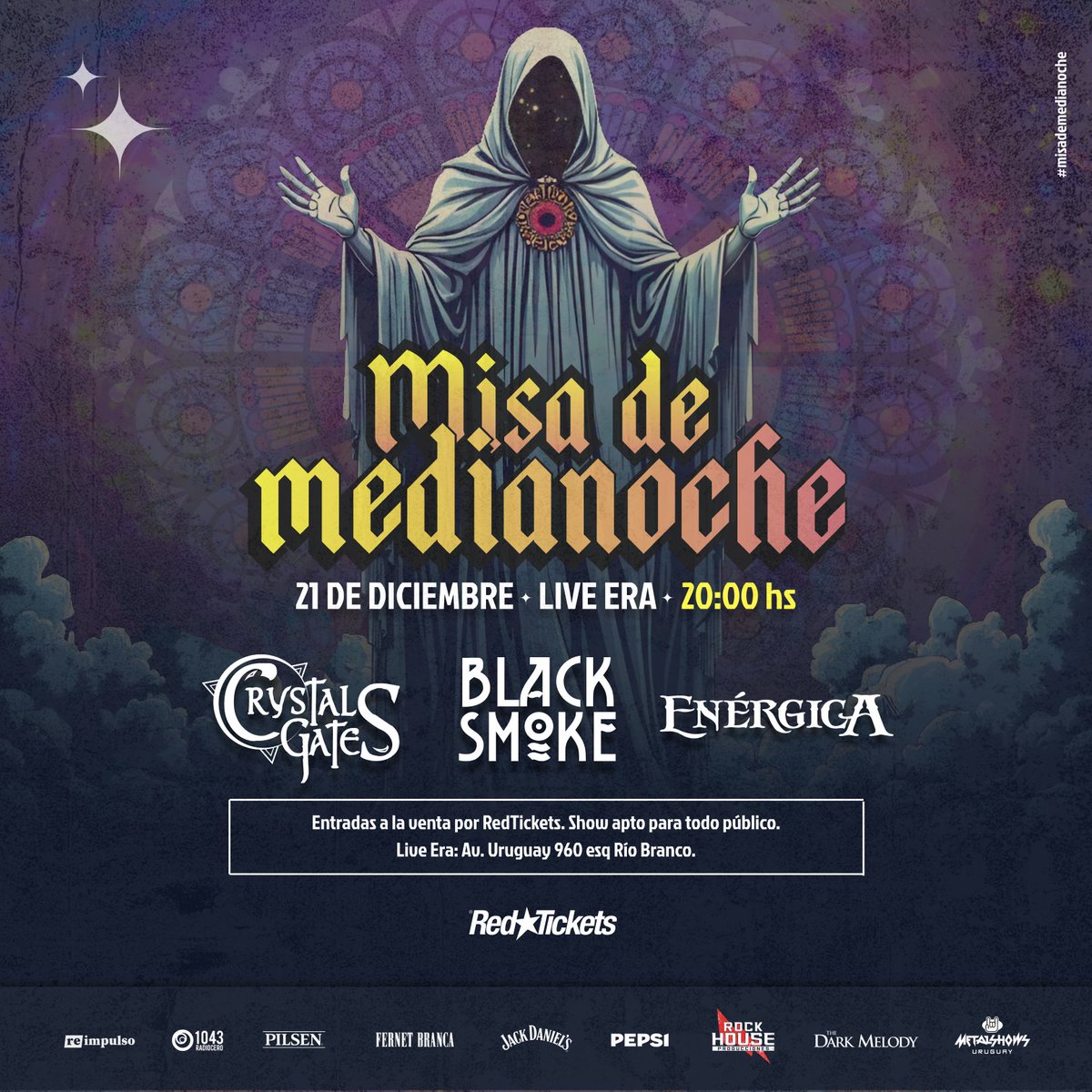 Holaaa! 🔥🔥🔥
Pensaban que no nos íbamos a ver más este año?
Mirate este fechún que nos armamos con Crystal Gates y Enérgica para cerrar el 2024!!! Nos acompañas? 
Las entradas YA están a la venta en RedTickets y físicas en la web de Black Smoke SIN service charge.  Links 👇