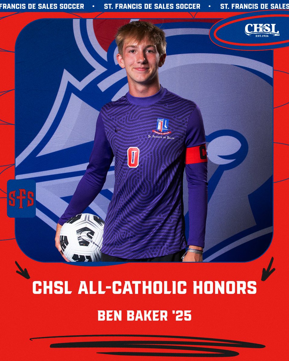 Congratulations to Senior Ben Baker for earning CHSL Soccer All-Catholic Honors!

#GoKnights
