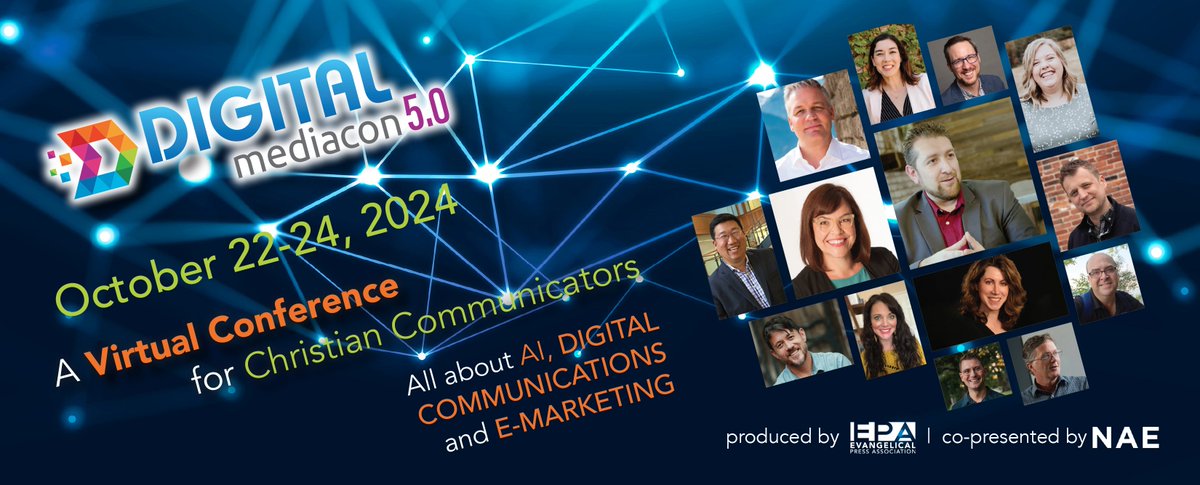 Are you crafting messages, managing social media, or developing content for a faith-based organization? DigitalMediaCon 5.0 is for you!

📅 Date: October 22-24, 2024
🖥 Or watch On Demand for 90 days
📍 Location: Fully virtual platform

Learn more at digitalmediacon.com