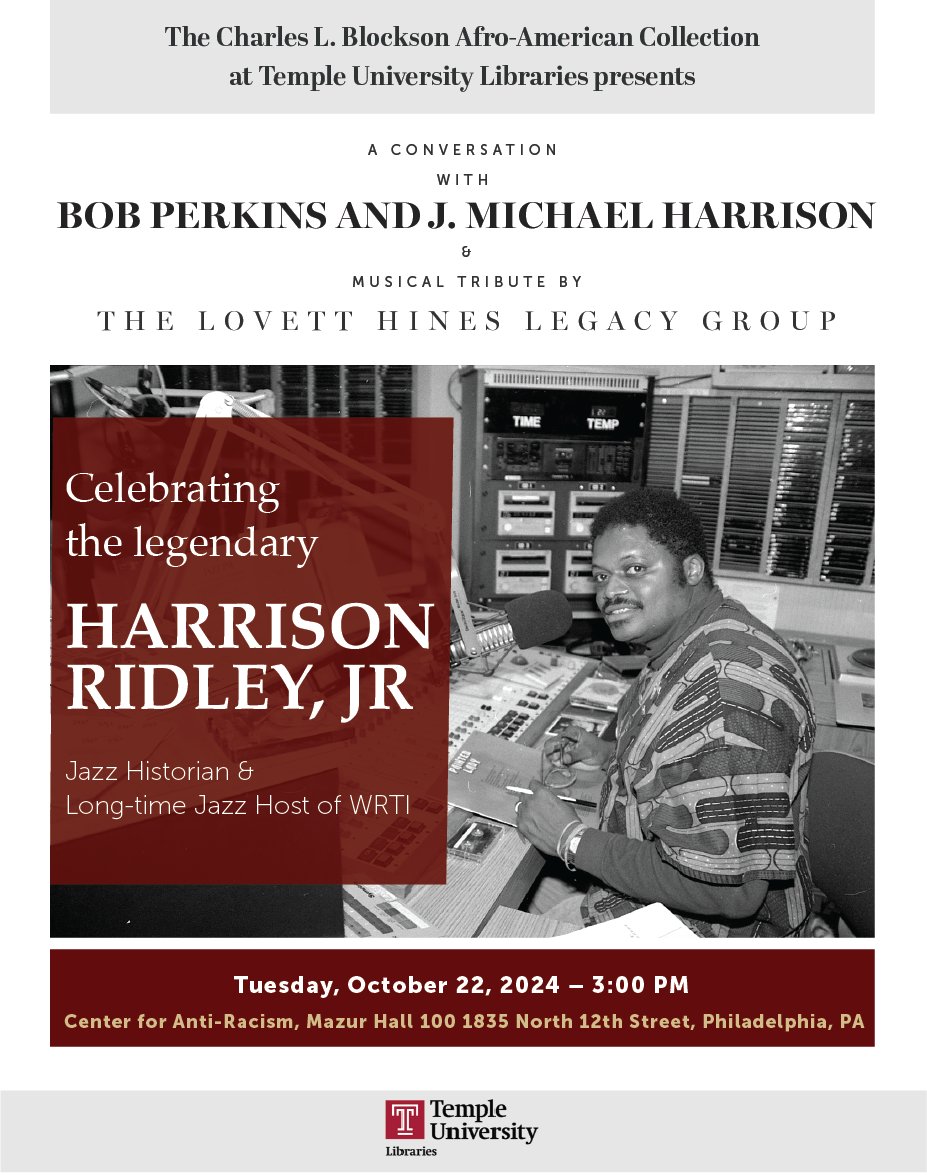 Charles L. Blockson Afro-American Collection tweet media