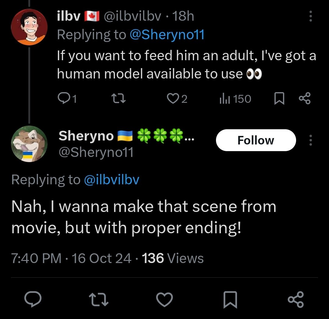 leebutnsfw's tweet photo. @Sheryno11 I don't know what you expected when this is how you feel about it
I'm not even callin you a pedo yet, because it's not that far yet, but you a creep if this been your damn dream
You have unhealthy feelings about a scene w/ a child in a kink
You're not beyond help, or reproach yet https://t.co/Dq1JXsbQ6d