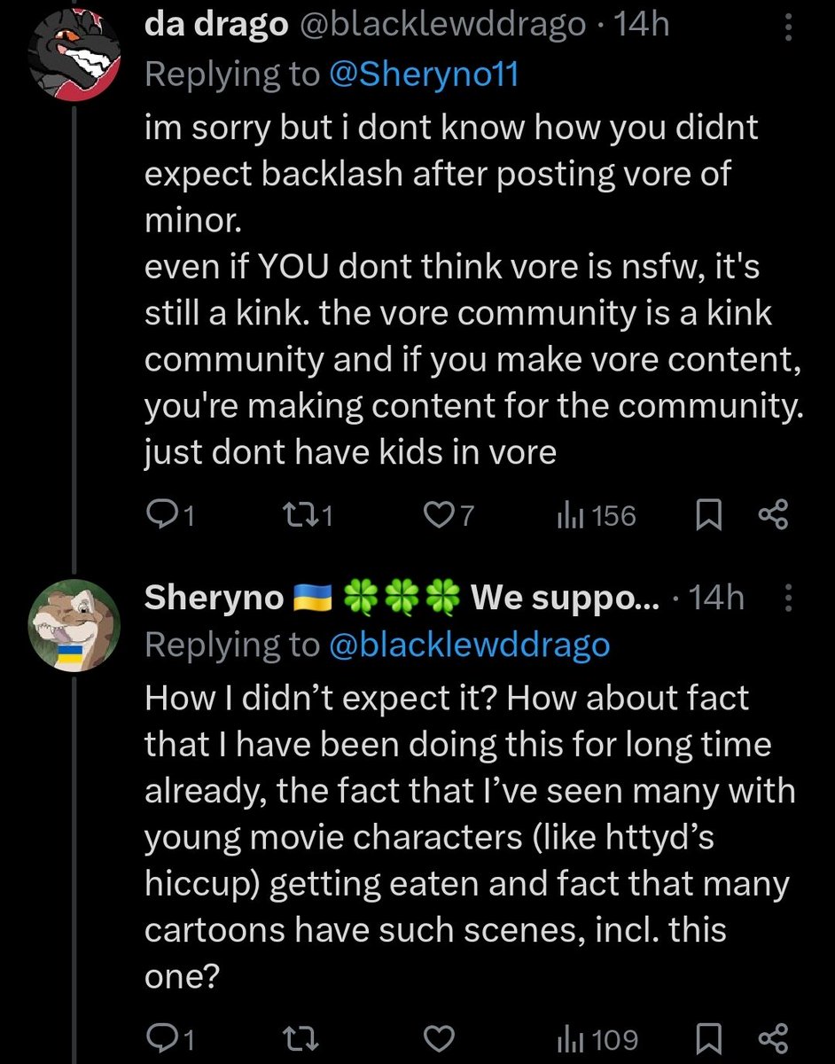leebutnsfw's tweet photo. @Sheryno11 I don't know what you expected when this is how you feel about it
I'm not even callin you a pedo yet, because it's not that far yet, but you a creep if this been your damn dream
You have unhealthy feelings about a scene w/ a child in a kink
You're not beyond help, or reproach yet https://t.co/Dq1JXsbQ6d