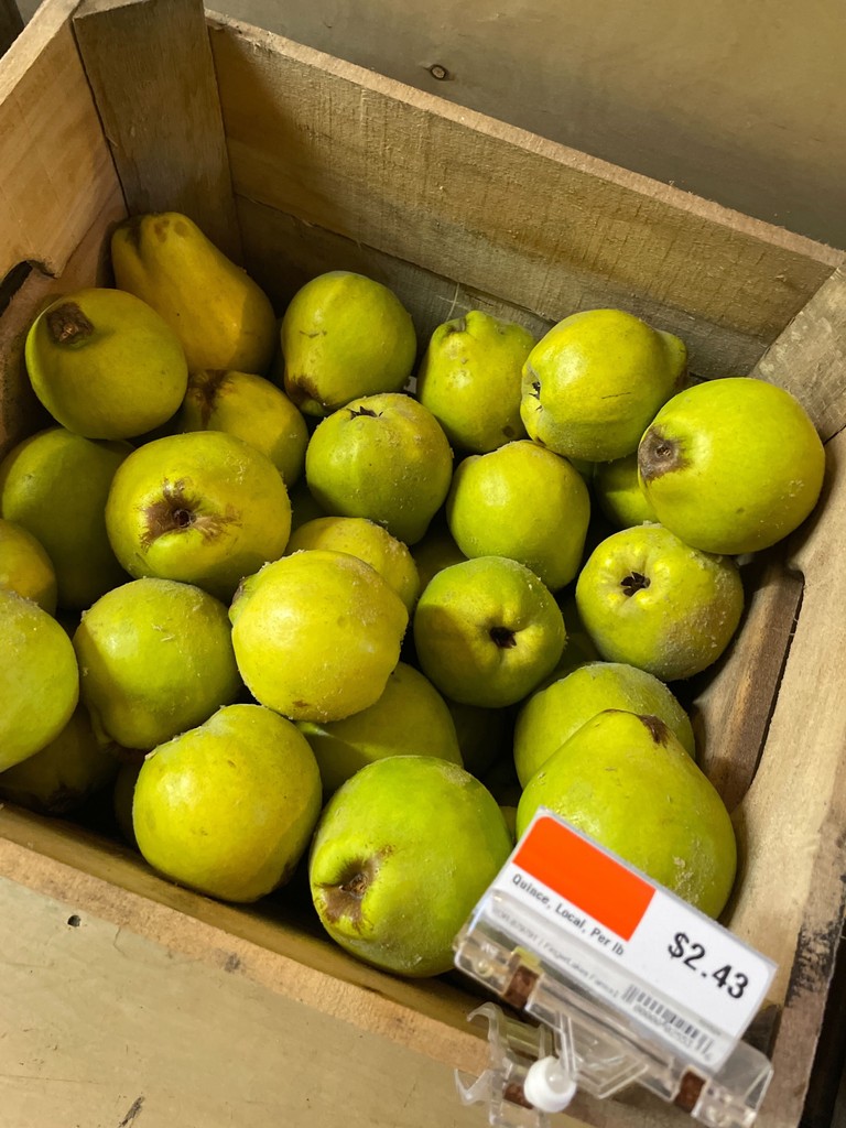 Quince have arrived! Make them into jelly, stick them in your apple pies, cook them up with pork chops—they're all that fall dreams are made of. Stop into the Co-op today to be the first to grab 'em.