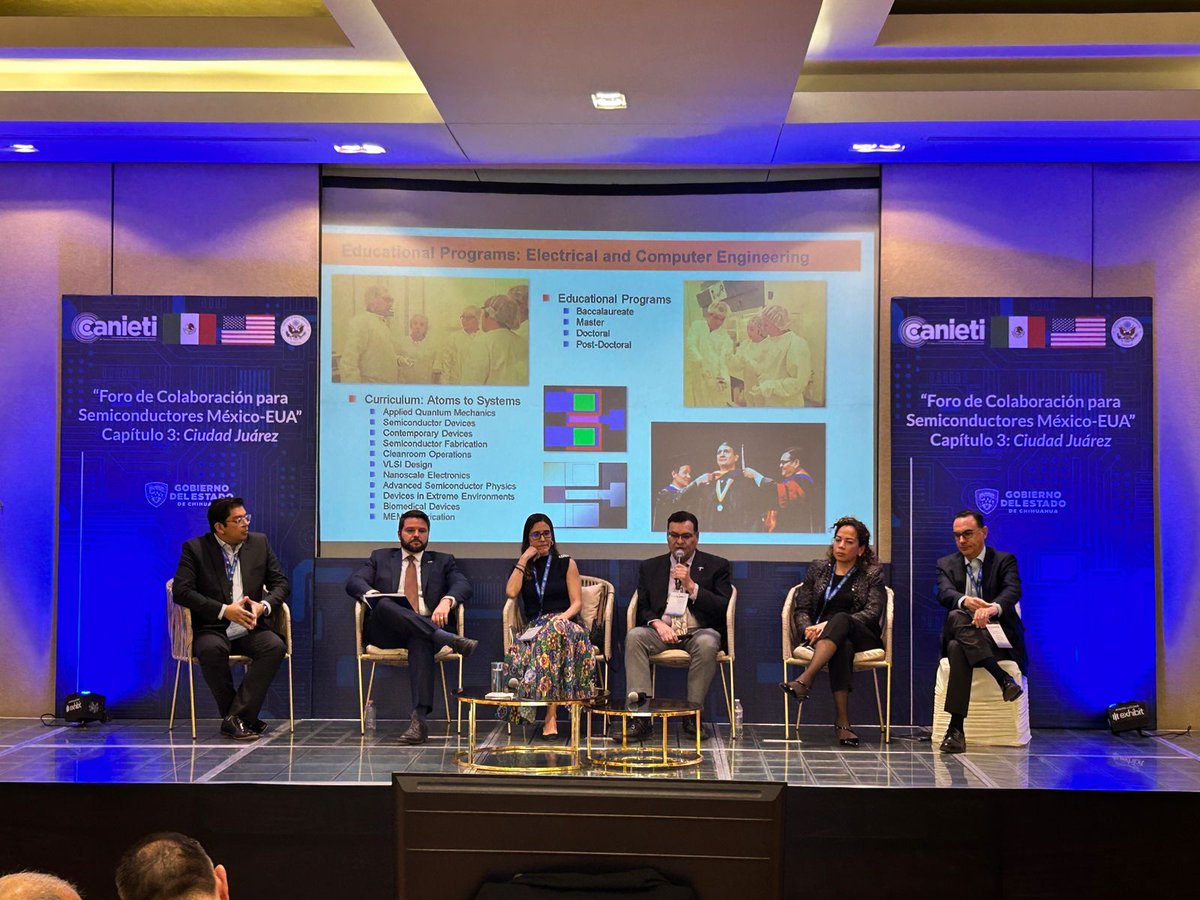 En la presentación de Iniciativas clave para el futuro participan <a href="/IDB_Lab/">IDB Lab</a>, <a href="/ASU/">Arizona State University</a>, <a href="/LifeAtPurdue/">Purdue University</a>, <a href="/UTEP/">UTEP</a>, Semiconductor Alliance Mexico e ITSI Fund.