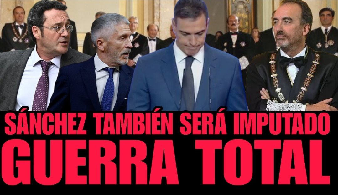 UACD_Youtube's tweet photo. HOY ISABEL DÍAZ AYUSO HA DICHO A SÁNCHEZ LO QUE YA HE ADELANTADO YO HACE TIEMPO:
QUÉ SÁNCHEZ VA A SER IMPUTADO DE MODO INMINENTE.

PODÉIS DECIRME QUE ME EQUIVOCO PERO RECORDAD, DIJE QUE EL ESTADO DE ALARMA ERA INCONSTITUCIONAL Y LAS MULTAS NULAS, Y CASI ME INHABILITAN COMO ABOGADO, ADELANTÉ LA CAÍDA DE PABLO IGLESIAS E IRENE MONTERO, DENUNCIÉ DECENAS DE CASOS DE CORRUPCIÓN EN LA ADJUDICACIÓN DE MATERIAL SANITARIO, AVISÉ DE QUE LA LEY DE AMNISTÍA NO SE IBA A APLICAR POR EL SUPREMO A PUIGDEMONT, QUE BEGOÑA GÓMEZ IBA A ESTAR IMPUTADA Y EL CASO NO SE IBA A ARCHIVAR, O QUE EL FISCAL GENERAL DEL ESTADO IBA A SER IMPUTADO.
SÓLO TENÉIS QUE MIRAR MI CANAL DE YOUTUBE.

Y AHORA COMO HA DICHO AYUSO, SÁNCHEZ VA P'ALANTE, EL SIGUIENTE DESPUÉS DE SU MUJER, SU HERMANO Y SU MANO DERECHA ÁBALOS QUE VA A SER IMPUTADO.

POR ESO HA INICIADO LA ESTRATEGIA DE ATACAR AL TRIBUNAL SUPREMO PARA ACABAR CON SU PRESTIGIO CUANTO ANTES Y HOY MISMO MARLASKA LO HA CRITICADO ABIERTAMENTE Y ALVARO GARCÍA ORTIZ HA PRESENTADO UN INFORME ANTE EL TRIBUNAL CONSTITUCIONAL SOBRE EL RECURSO DEL SUPREMO A LA LEY DE AMNISTÍA, EN EL QUE ACUSA DE SERVIR A INTERESES POLÍTICOS AL ILMO SR MARCHENA Y RESTO DE LA SALA SEGUNDA DEL TRIBUNAL SUPREMO.

TERRIBLE LA DERIVA DE PERSECUCIÓN POLÍTICA DEL RÉGIMEN SANCHISTA A TODOS LOS QUE LE PLANTAN CARA.

HAY QUE ECHAR A SÁNCHEZ CUANTO ANTES DEL PODER O ACABARÁ CON TODO LO DECENDE E ÍNTEGRO QUE HAYA EN NUESTRO PAÍS.

RT PORQUE ESTO ES SERIO DE VERDAD.

Todo en mi último video de YouTube que ya es viral:
https://t.co/KyApNuP7fC