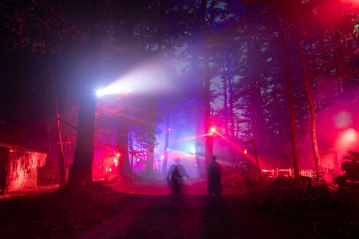 witchswoods's tweet photo. Witch's Woods is open for another frightening weekend. Our Haunted Hayride is packed with October surprises. Enter, if you dare. https://t.co/LhiBPE5w6W