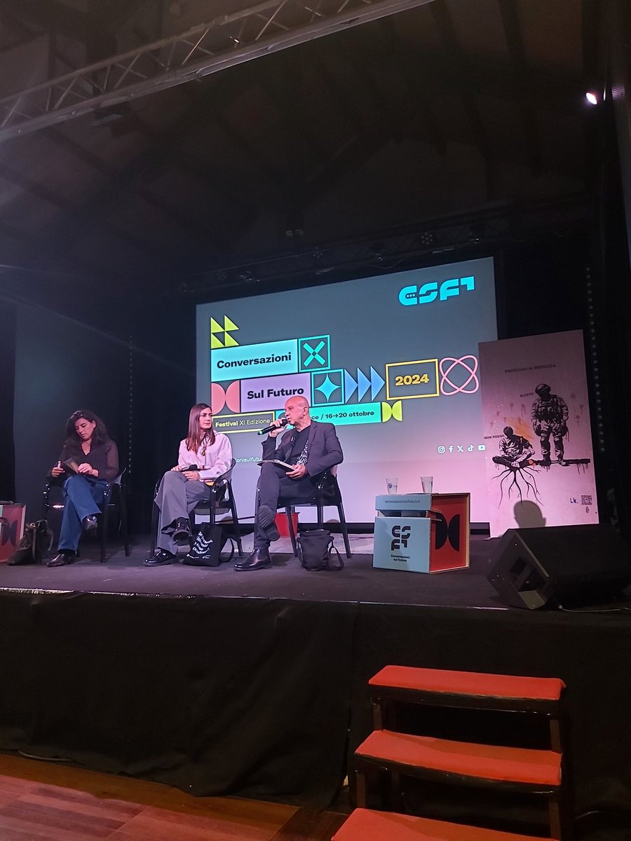 convsulfuturo's tweet photo. #CSF24 a @LeCantelmo il talk "Diritti negati nei territori palestinesi occupati" con Nabil Bey Salameh, @ChantalMeloni, @TinaMarinari https://t.co/klvFJYjqtB