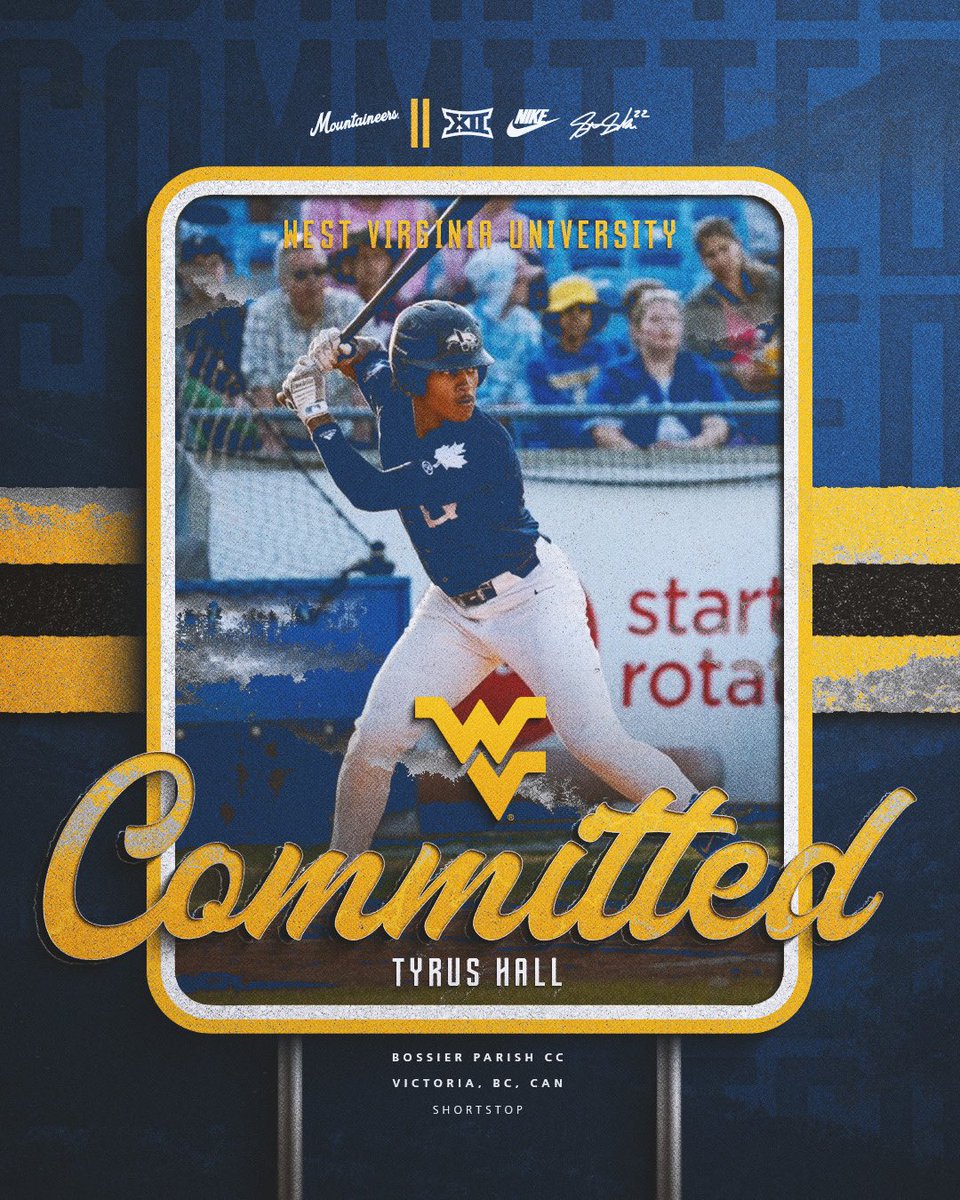 I am super excited to further my academic and baseball career at the University of West Virginia! I would like to also thank my family, friends and coaches that have helped me get to this point. 
Go Mountaineers!!🔵🟡