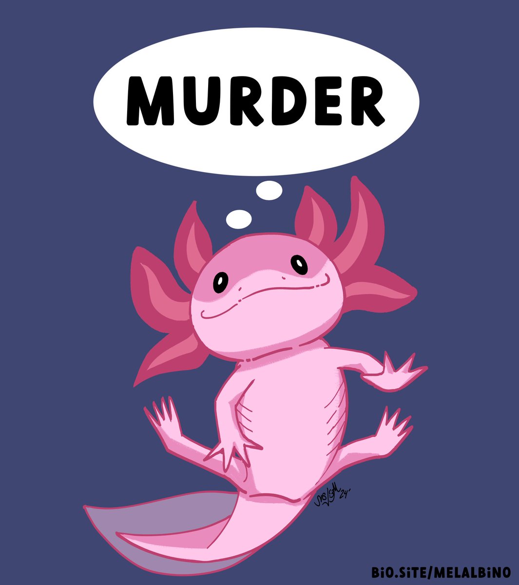 nalem's tweet photo. They may look cute, but I know what's *really* on their mind 
#digitalart #axolotls https://t.co/gjK7Vn7flY