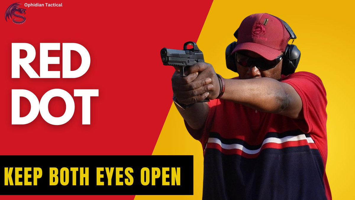 OTactical's tweet image. Should you shoot with a red dot using both eyes open? We break down the pros and cons of this technique and how it might improve your accuracy. 

Find out if it's right for you! Watch here: youtu.be/qb0NjYAEZ3k

#RedDotSight #ShootingTechniques #FirearmTips