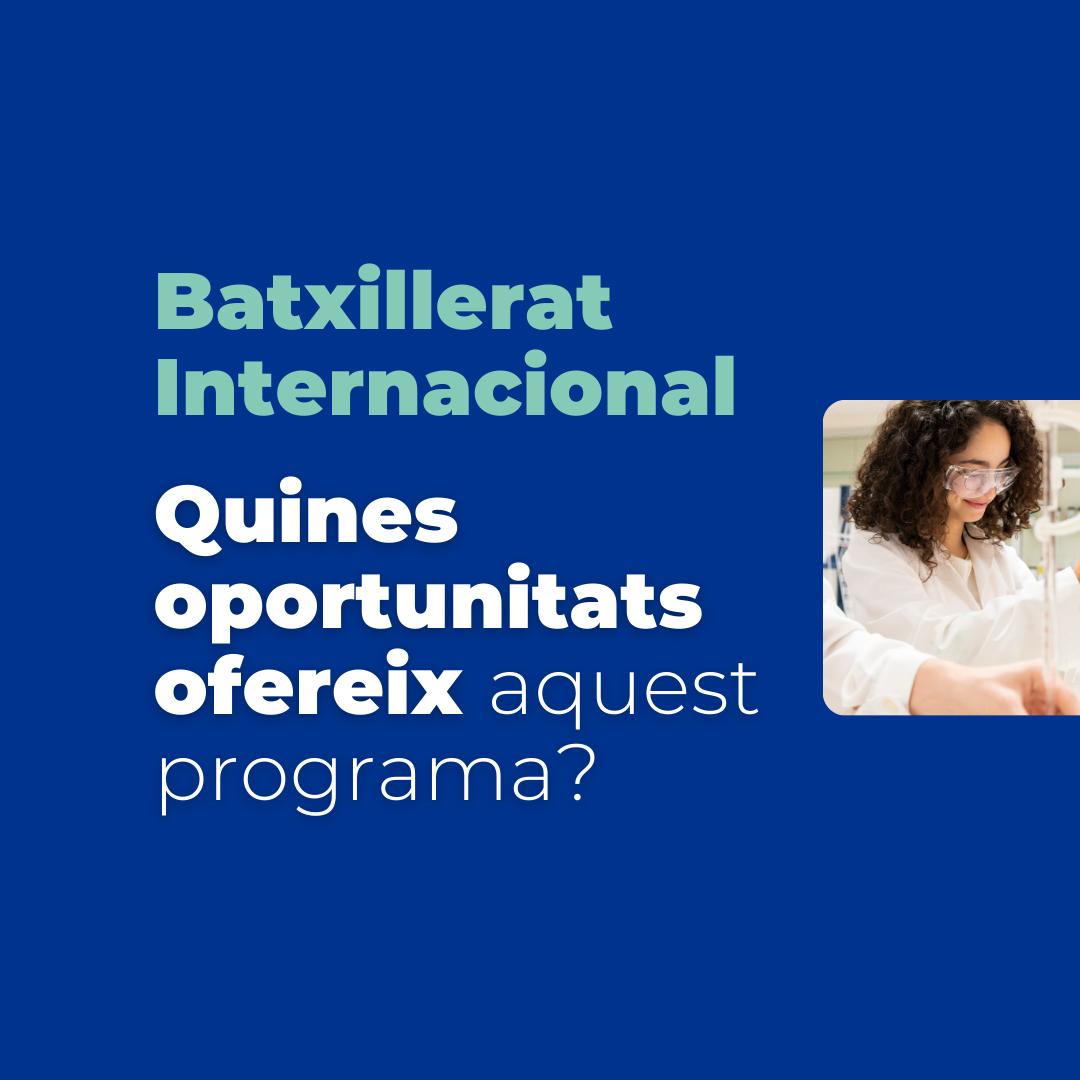 LestonnacTgn's tweet photo. El Batxillerat Internacional 🌍🎓 és una porta oberta al món universitari! Enfocat en idiomes, recerca, pensament crític i creativitat. Forma estudiants adaptables i amb mentalitat oberta. Vols saber més? Deixa’ns un missatge! 📱✨ #batxilleratinternacional #futurs https://t.co/bv4QmBWz5S