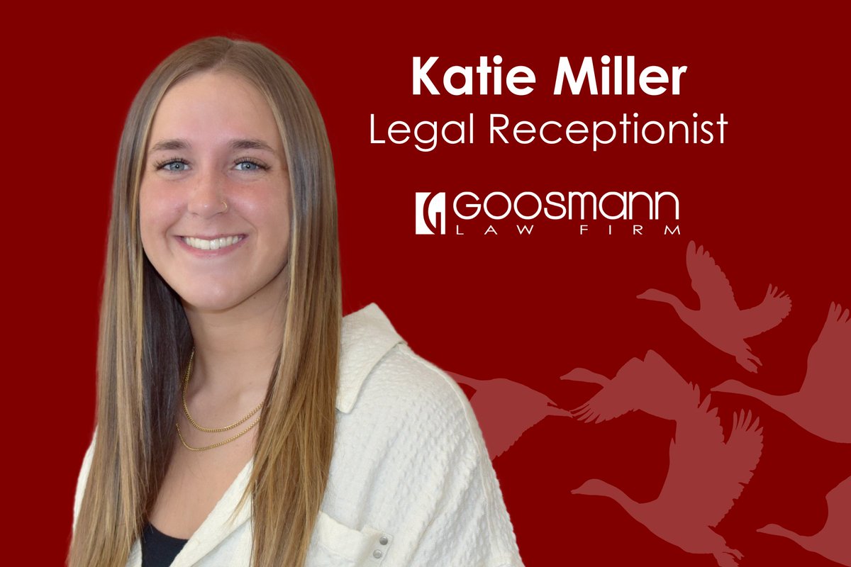 Goosmann Law Firm is excited to welcome Sioux City Legal Receptionist, Katie Miller!