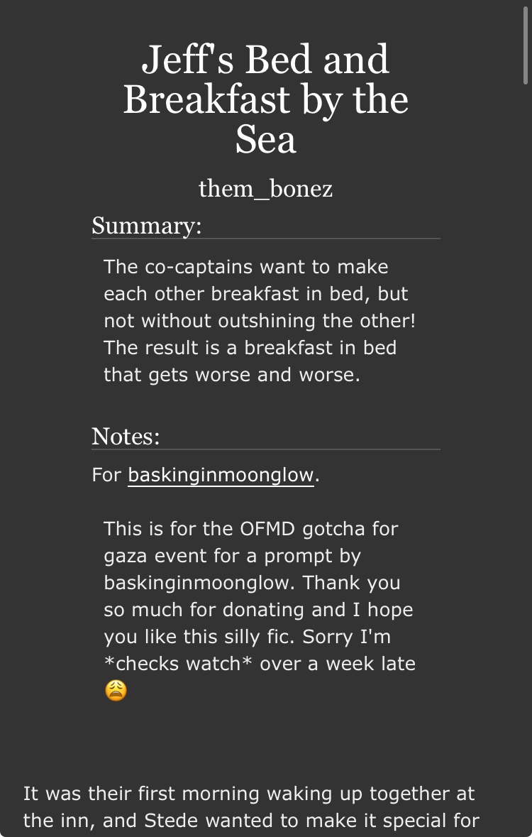 zabrakshow's tweet photo. Here’s a little fic for the @ofmdaction event with a prompt by @MrButtons284266 

https://t.co/7NTayWiFTD https://t.co/3wRTLngUJp