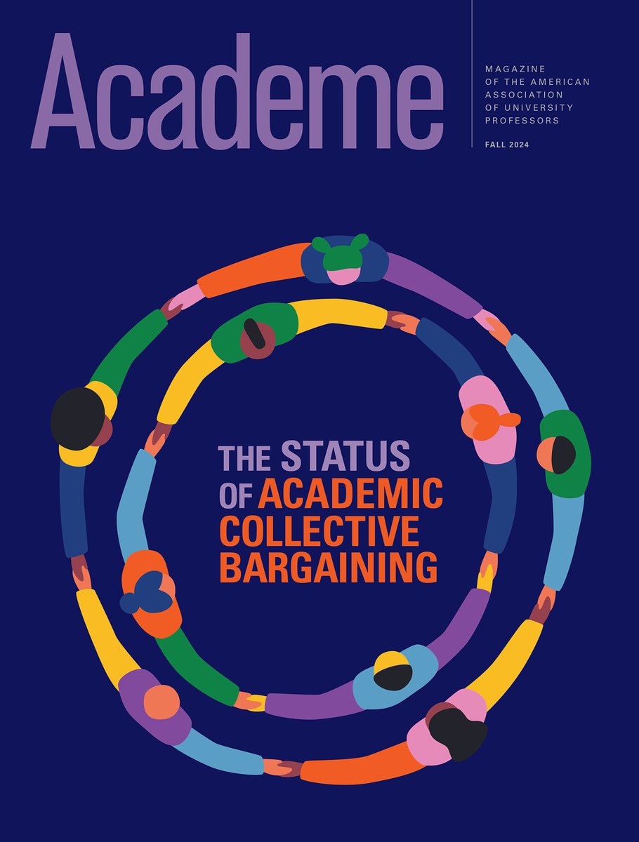 The fall issue of #Academe, out today, focuses on the status of collective bargaining in higher education and considers the evolving opportunities for faculty unionization. aaup.org/issue/fall-2024