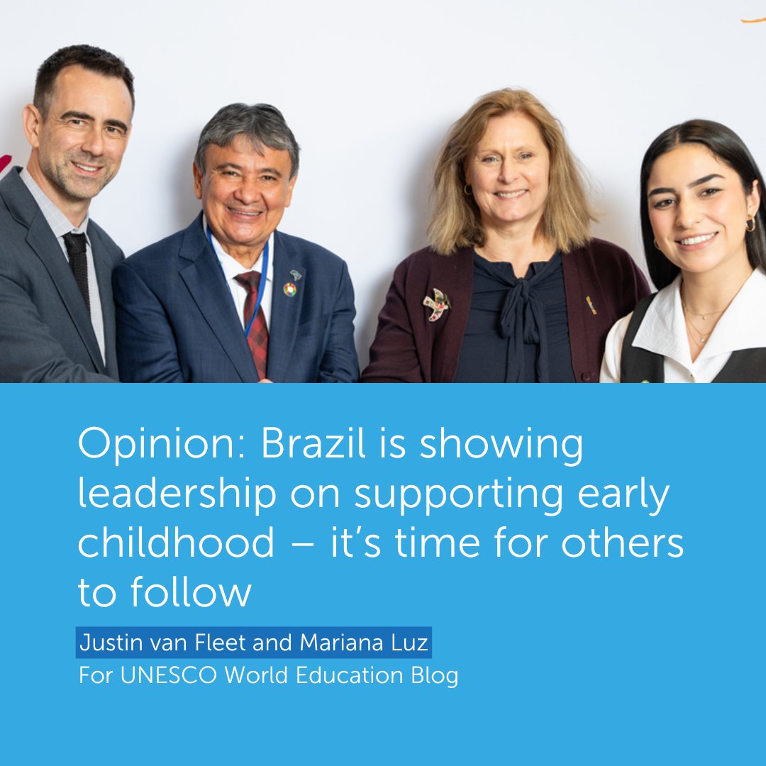 Justin W. van Fleet (@justinvanfleet) on Twitter photo Brazil is taking impressive steps to improve #EarlyChildhood, but what can others learn from this? With Mariana Luz, we've written for <a href="/UNESCO/">UNESCO 🏛️ #Education #Sciences #Culture 🇺🇳</a>'s <a href="/GEMReport/">Global Education Monitoring Report UNESCO</a> how at least $1bn in #EarlyYears funding could close the gap on global poverty and inequality: ow.ly/mhtO50TNuuk Brazil is taking impressive steps to improve #EarlyChildhood, but what can others learn from this? With Mariana Luz, we've written for <a href="/UNESCO/">UNESCO 🏛️ #Education #Sciences #Culture 🇺🇳</a>'s <a href="/GEMReport/">Global Education Monitoring Report UNESCO</a> how at least $1bn in #EarlyYears funding could close the gap on global poverty and inequality: ow.ly/mhtO50TNuuk