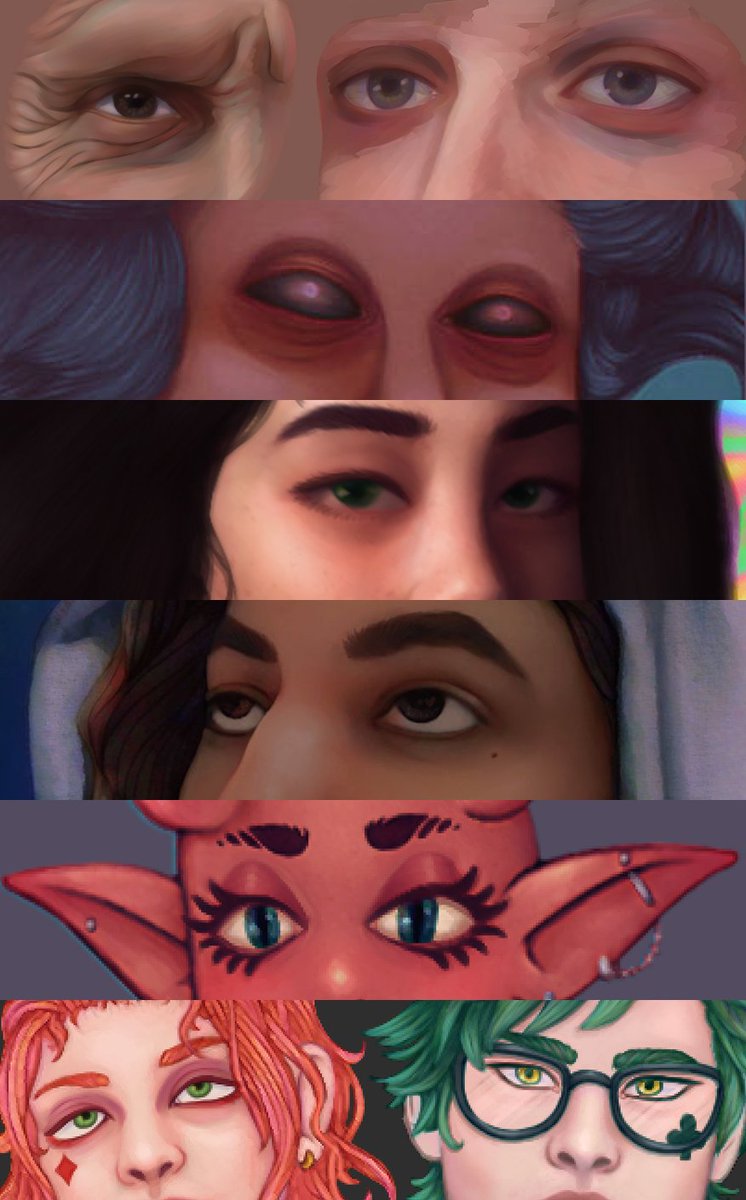 Lukahhhhhhhh's tweet image. Share how you draw eyes!

I don't historically spend much time on eyes in my pieces (I used to hate working on faces in general RIP), but I'm trying to work on that more, (especially as I start making faces and expressions more of a focus)