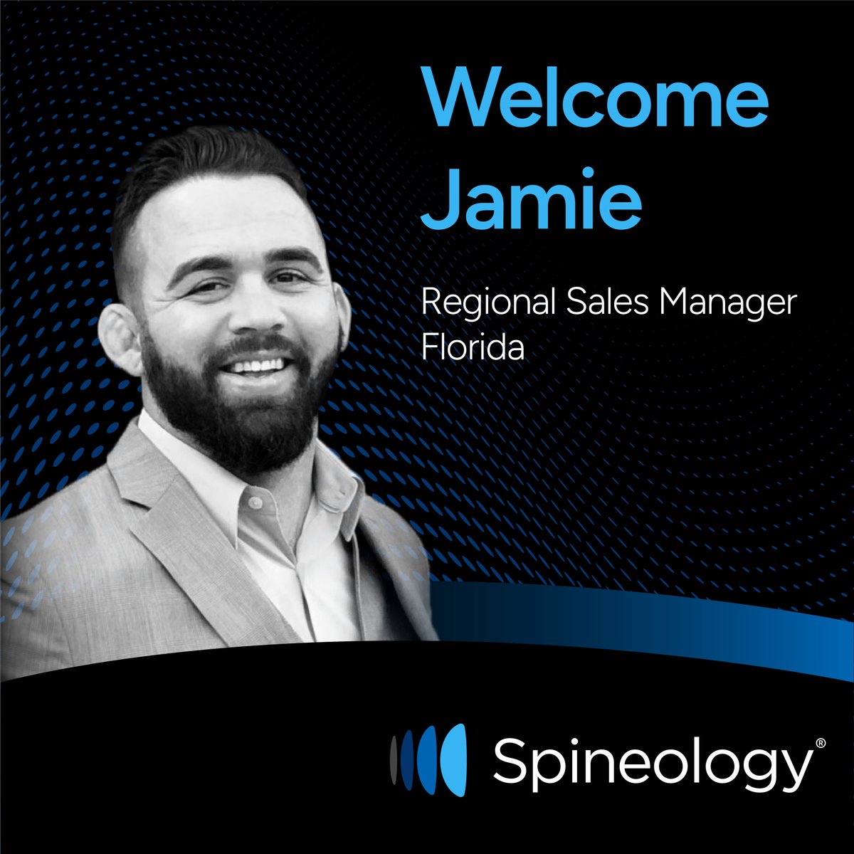 *New Hire Alert*

We are pleased to share that Jamie Varner is joining the Spineology team as Regional Sales Manager, Florida. 

Welcome Jamie!