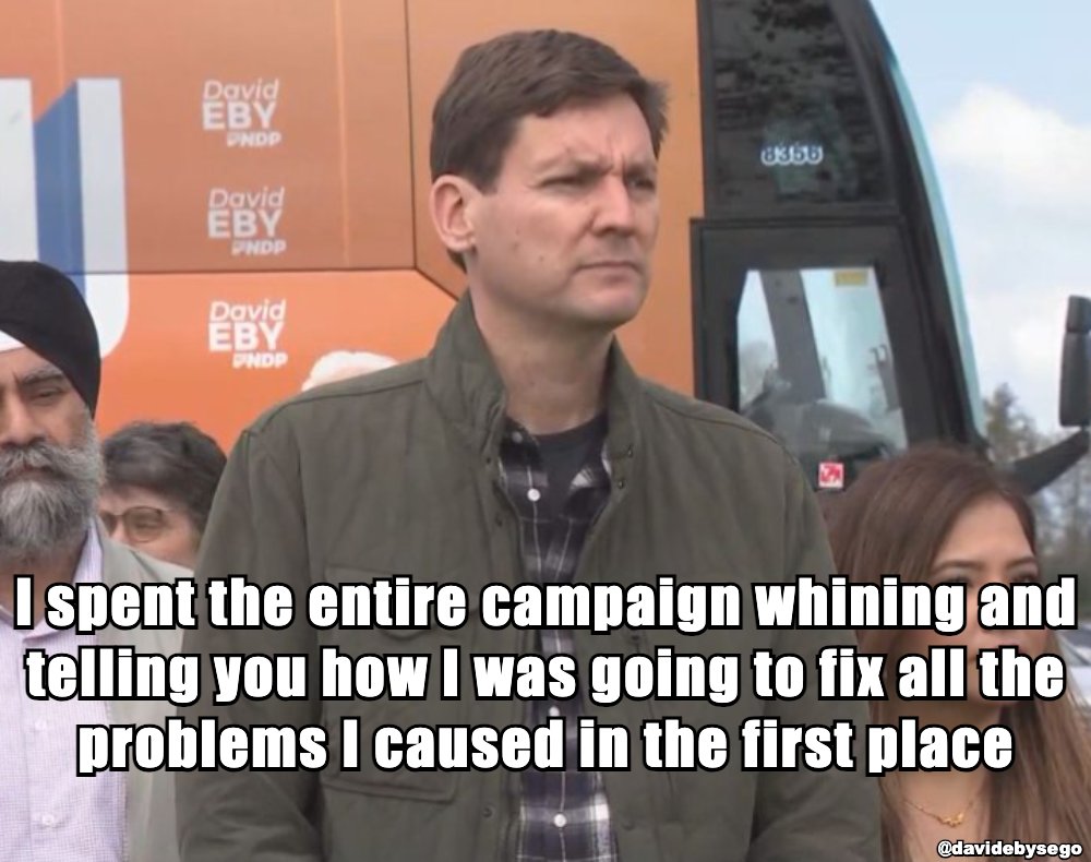 DavidEbysEgo's tweet image. I spent the entire campaign whining and telling you how I was going to fix all the problems I caused in the first place

#NEVERWRONG #davidebysego #davideby #bcndp #BritishColumbia #ProvinceofBC #GovernmentofBC #StrongerBC #HomesForPeople #bcndp #bcpoli #vanpoli #justintrudeau…