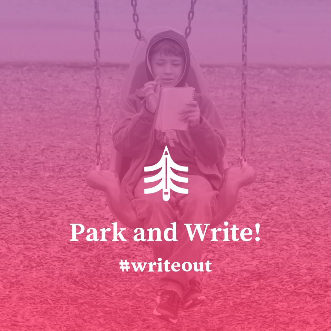 Don't miss the Park and Write! event today at 4p PT/7p ET. Part of #writeout, it's a time to simply gather with friends and write. Register for the Zoom link at bit.ly/3Y8RSR0 #nwpwritenow