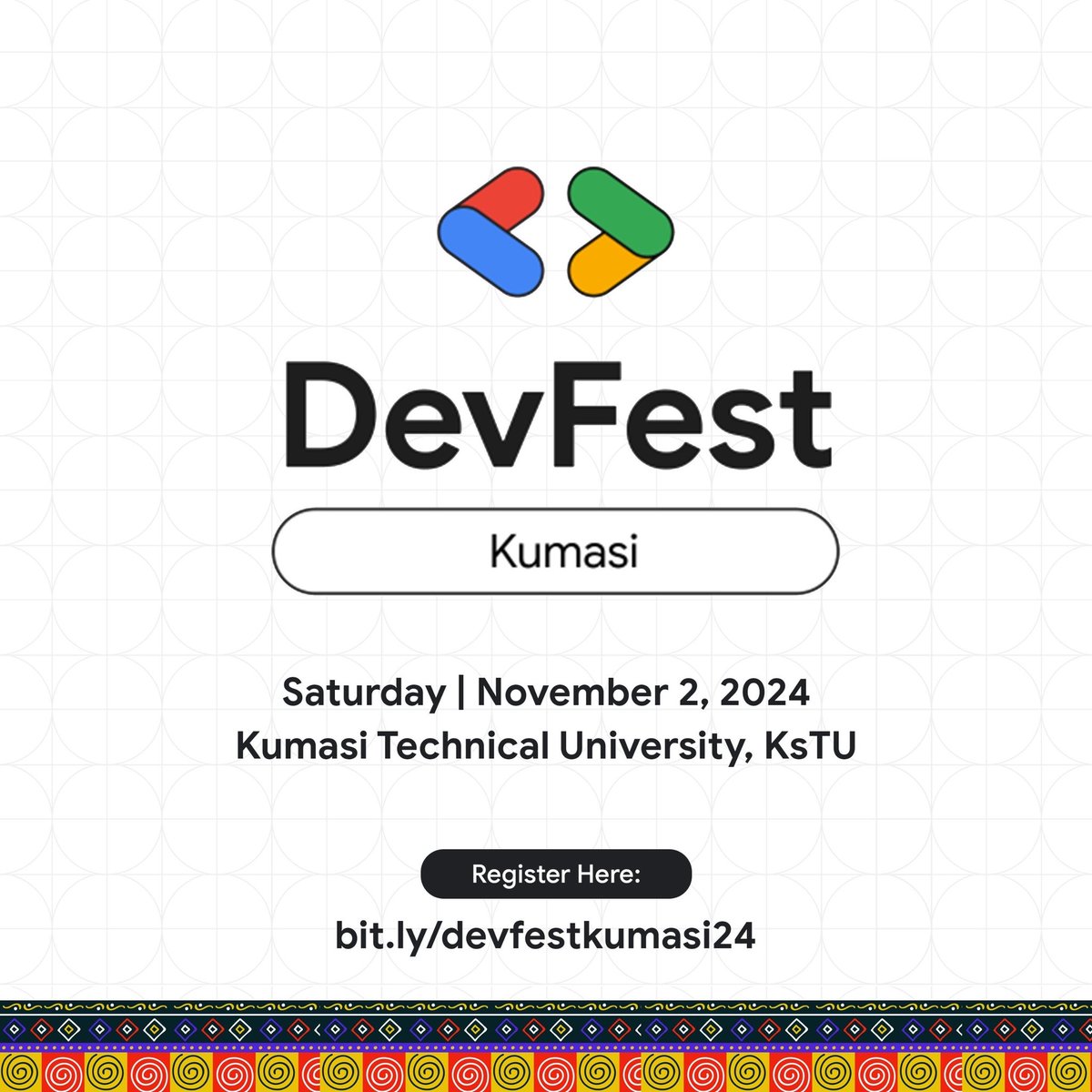 #DevFestKumasi activated!🔥 

Register for free now: bit.ly/devfestkumasi24