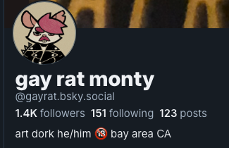 Gay Rat Monty (comms closed) tweet media