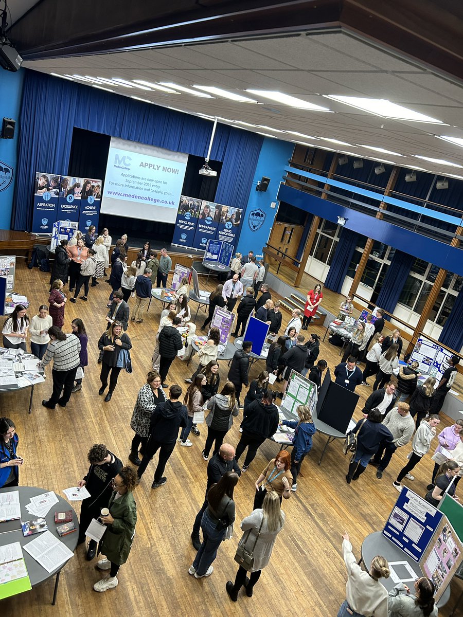 Meden College Open Evening was a great success! It was pleasing to see so many student from Meden and other schools attending tonight. Applications for Sept 25 are now live. Go to medencollege.co.uk now!
#aspiration #excellence #achieve