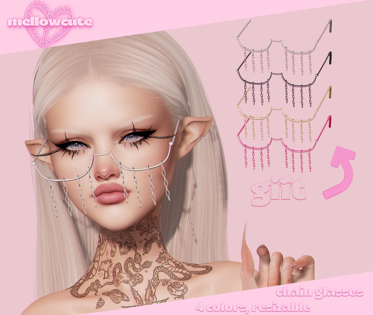 KawaiiFeedSL's tweet photo. Mellowcute: Chain Glasses Gift @ Fameshed XใกTaxi: https://t.co/RRbHzS3R6F
#secondlife #metaverse #mellowcute #fameshedX #free #gift #kawaiifeed https://t.co/tHAllN8ZtA