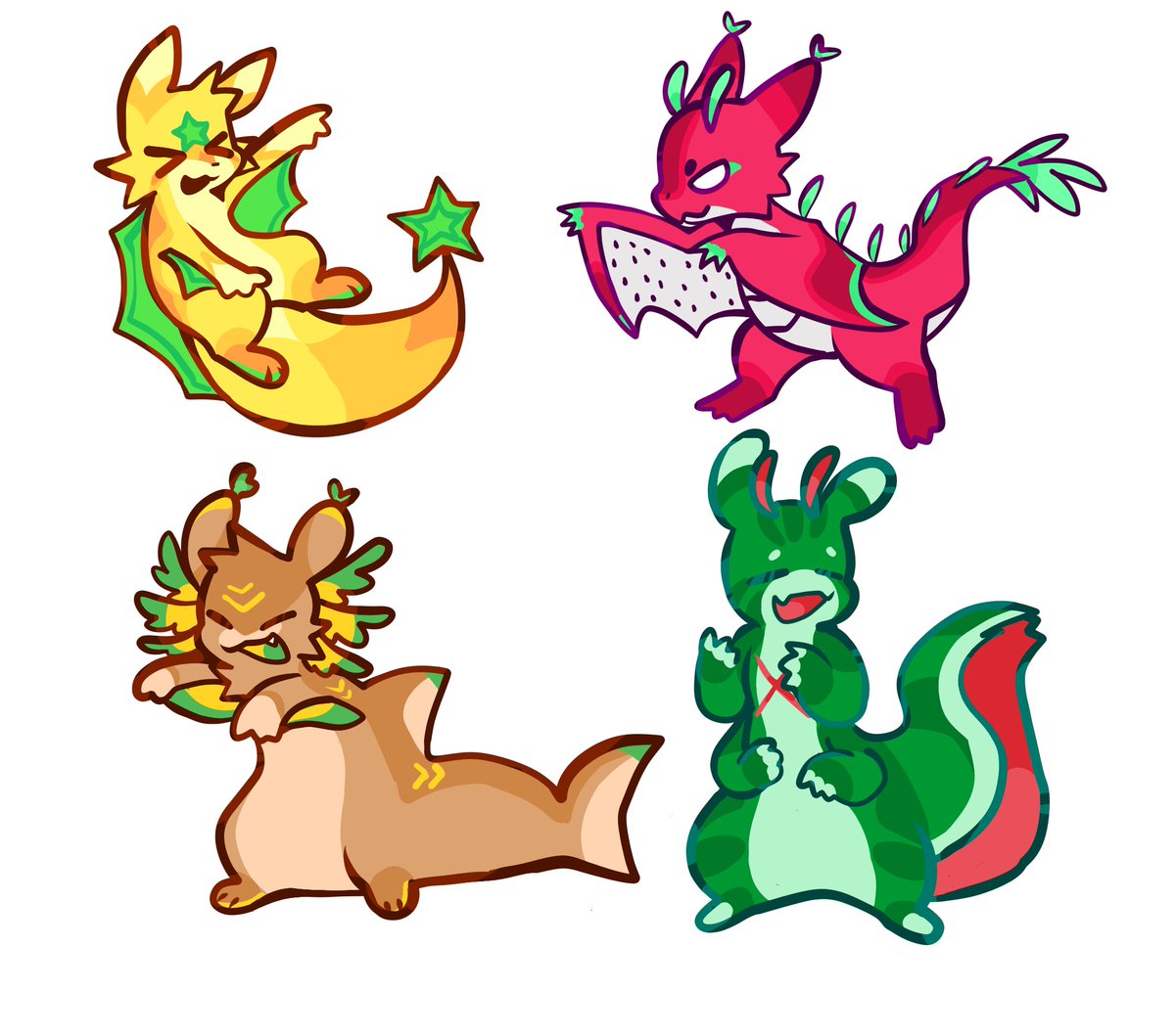 CatleTheFoxcat's tweet photo. i made a little batch of scugs bsed on fruits :D !!! ^YAY
https://t.co/U7AleATQQ1 https://t.co/4FAvk8n53S